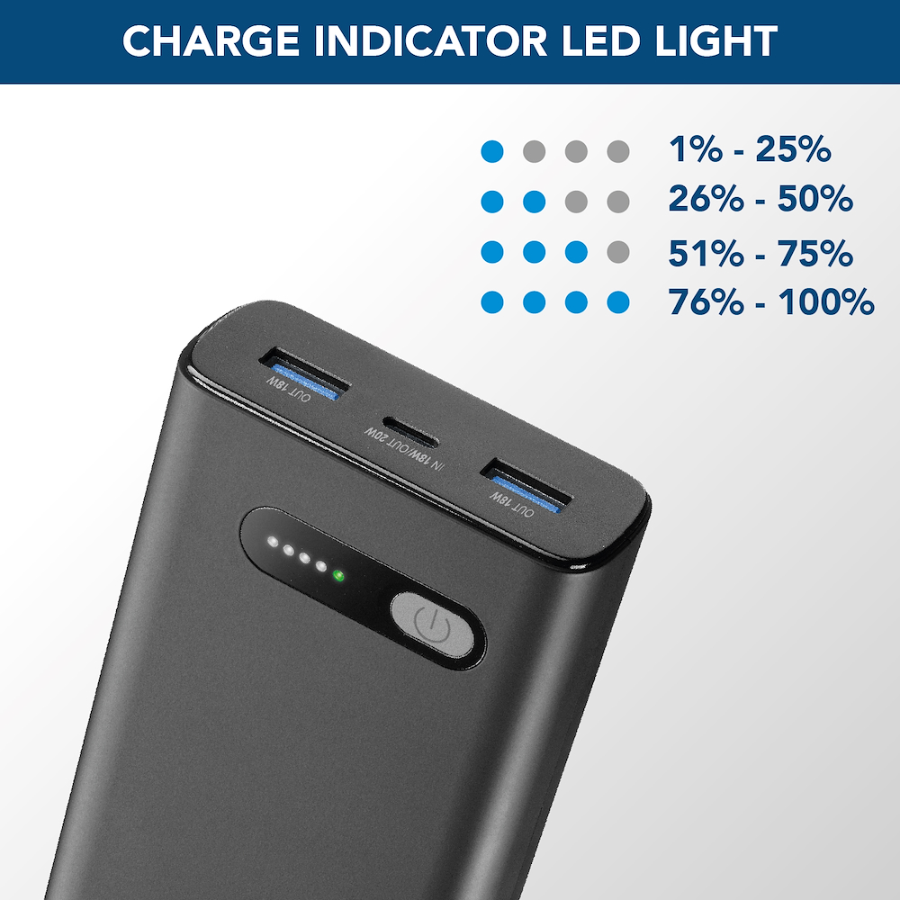 CELLULAR LINE PBFAST01PD20000K - Power Bank Fast PD 20000mAh Schwarz