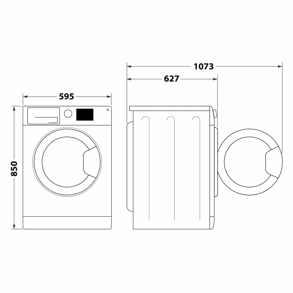 WHIRLPOOL FFB846SVIT - Frontlader Waschmaschine 8Kg mit Inverter Dampffunktion