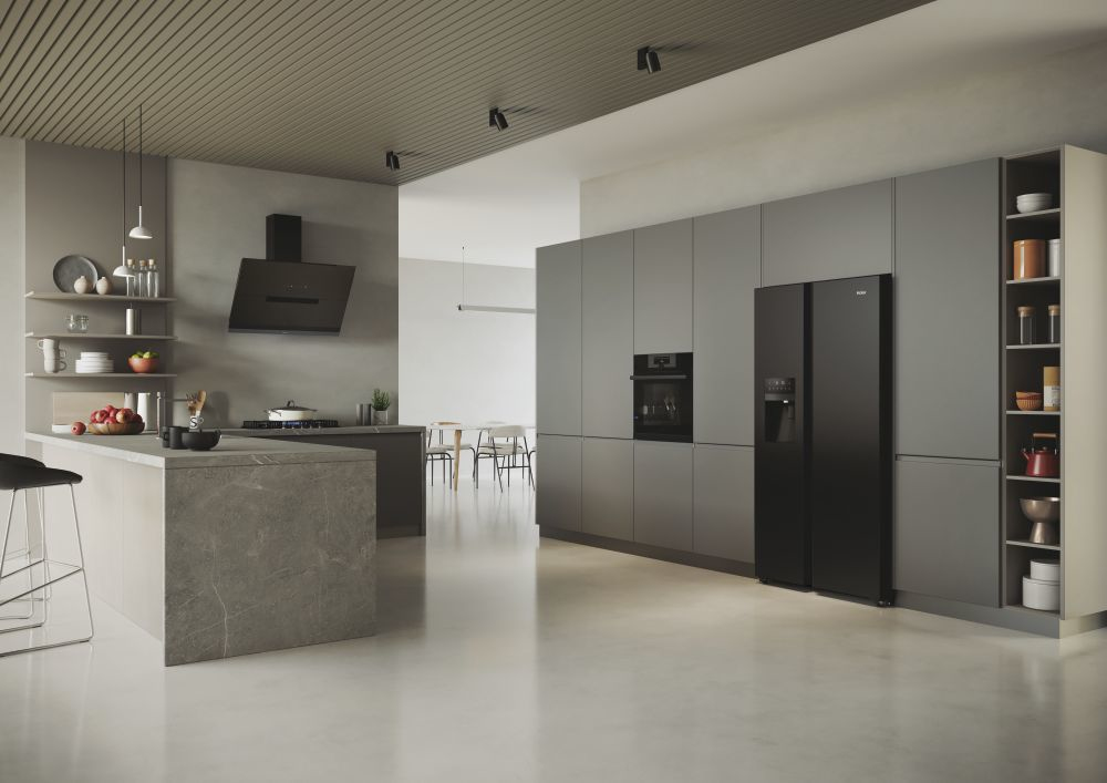 HAIER 34005237 - Side-by-side Kühlschrank 511L Schwarz