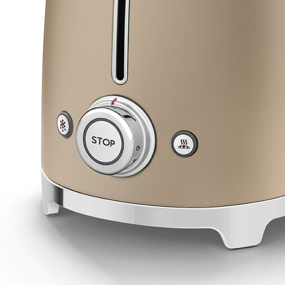 SMEG TSF01CHMEU - Toaster 50er Jahre Gold