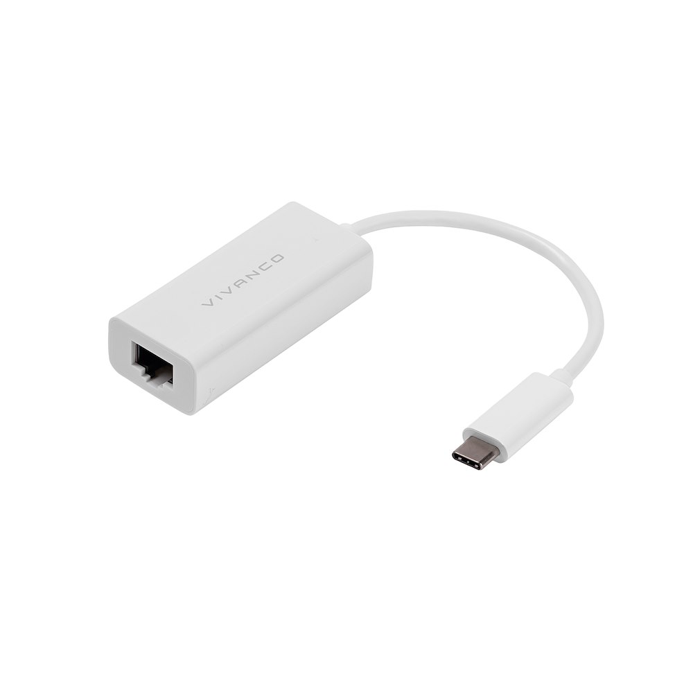 VIVANCO VVITTYCLANMFW - USB-C/RJ45 Adapter 1000Mbit