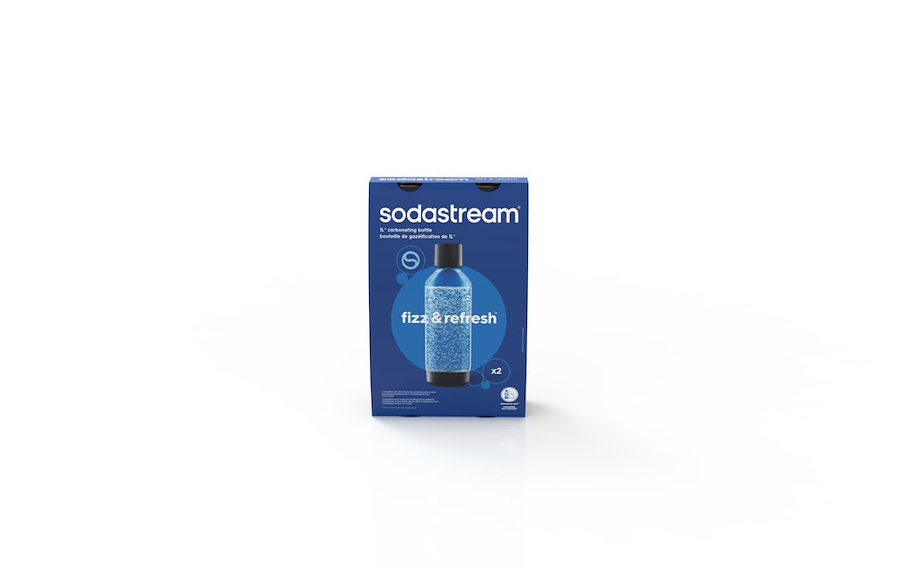 SODASTREAM 1542220390 - Fresh 1LT Flaschen Bipack Schwarz