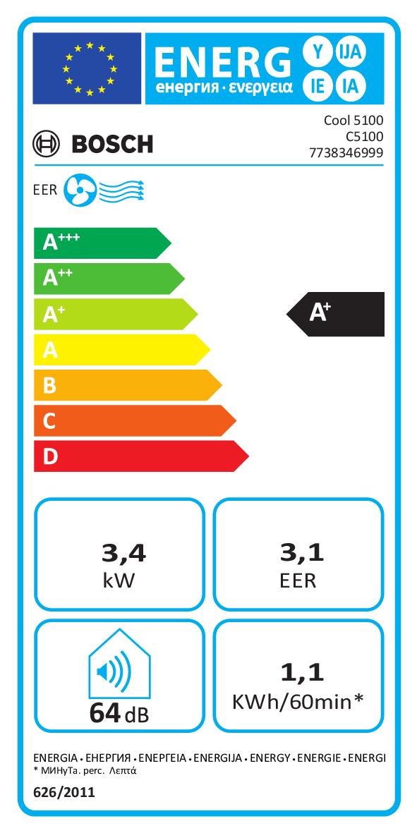 BOSCH 7738346999 - Effizienter tragbarer Klimaanlage