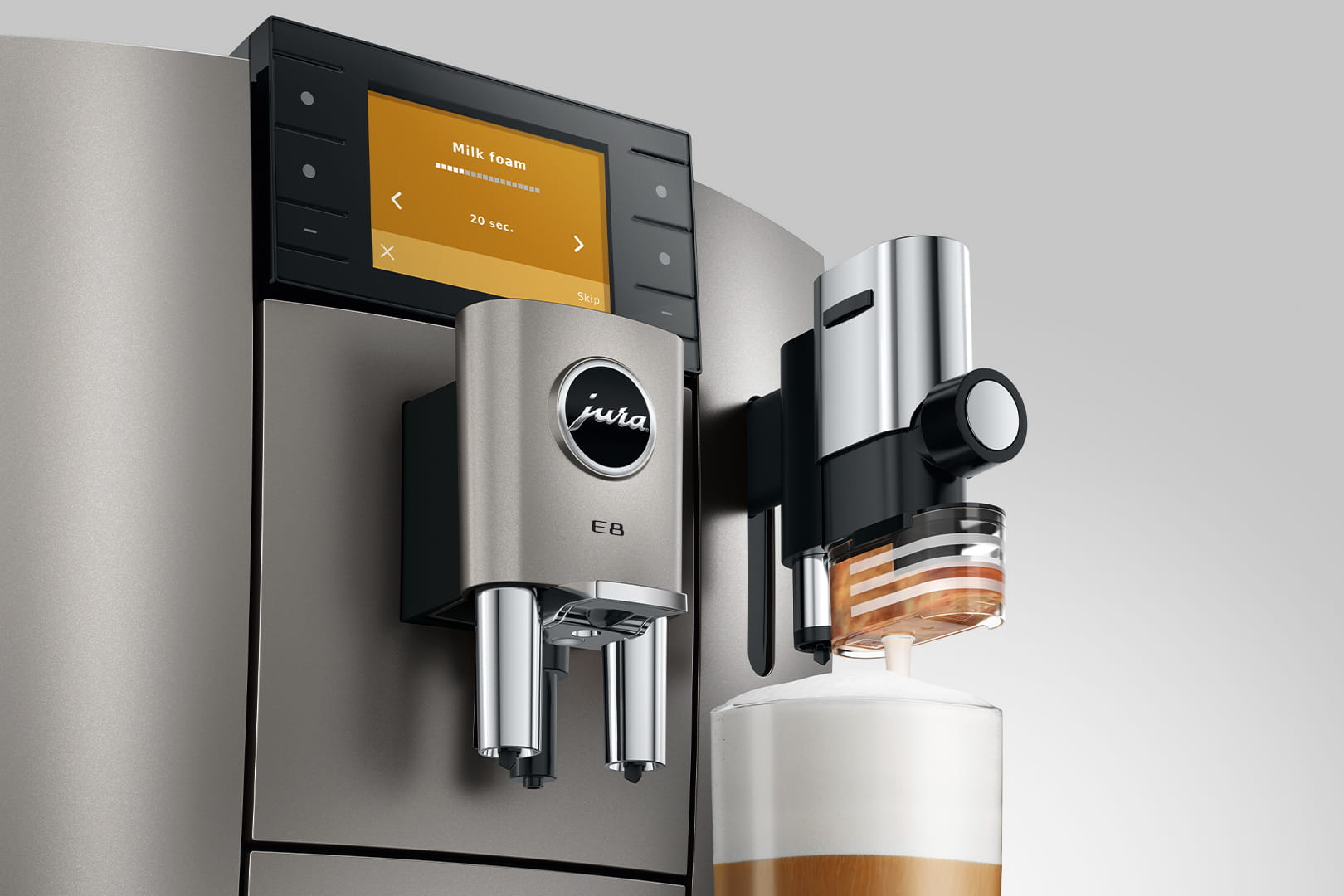 JURA E8MIDNIGHTSILVER - Kaffeevollautomat Midnight Silver