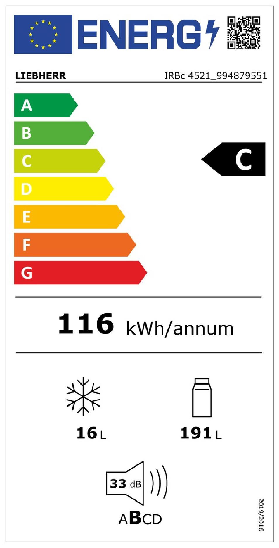 Liebherr IRBC4521 - Integrierbarer Kühlschrank BioFresh
