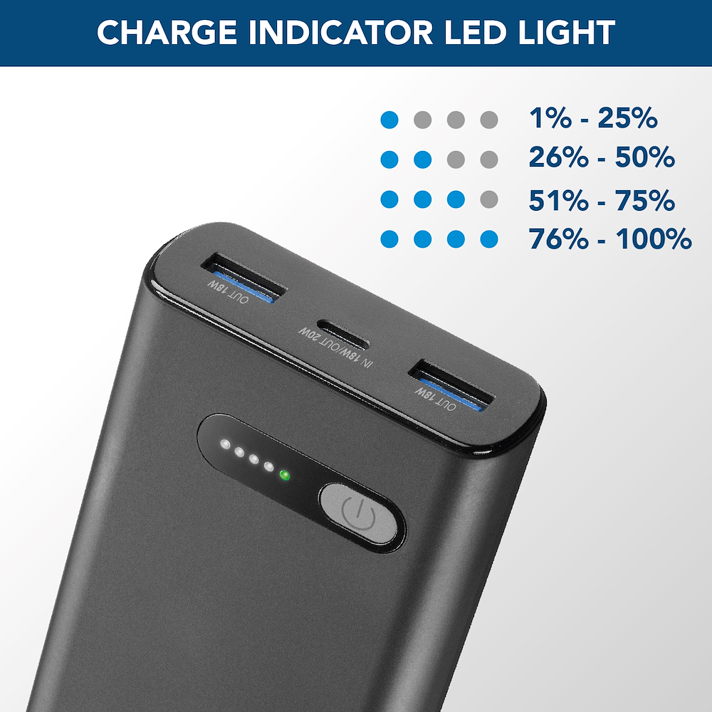 CELLULAR LINE PBFAST01PD10000K - Power Bank Fast PD 10000mAh Schwarz