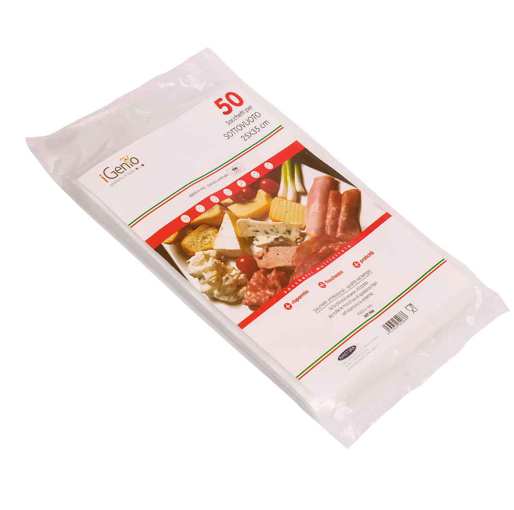 I-GENIO 966 - Goffriertes Vakuumbeutel 25x35cm
