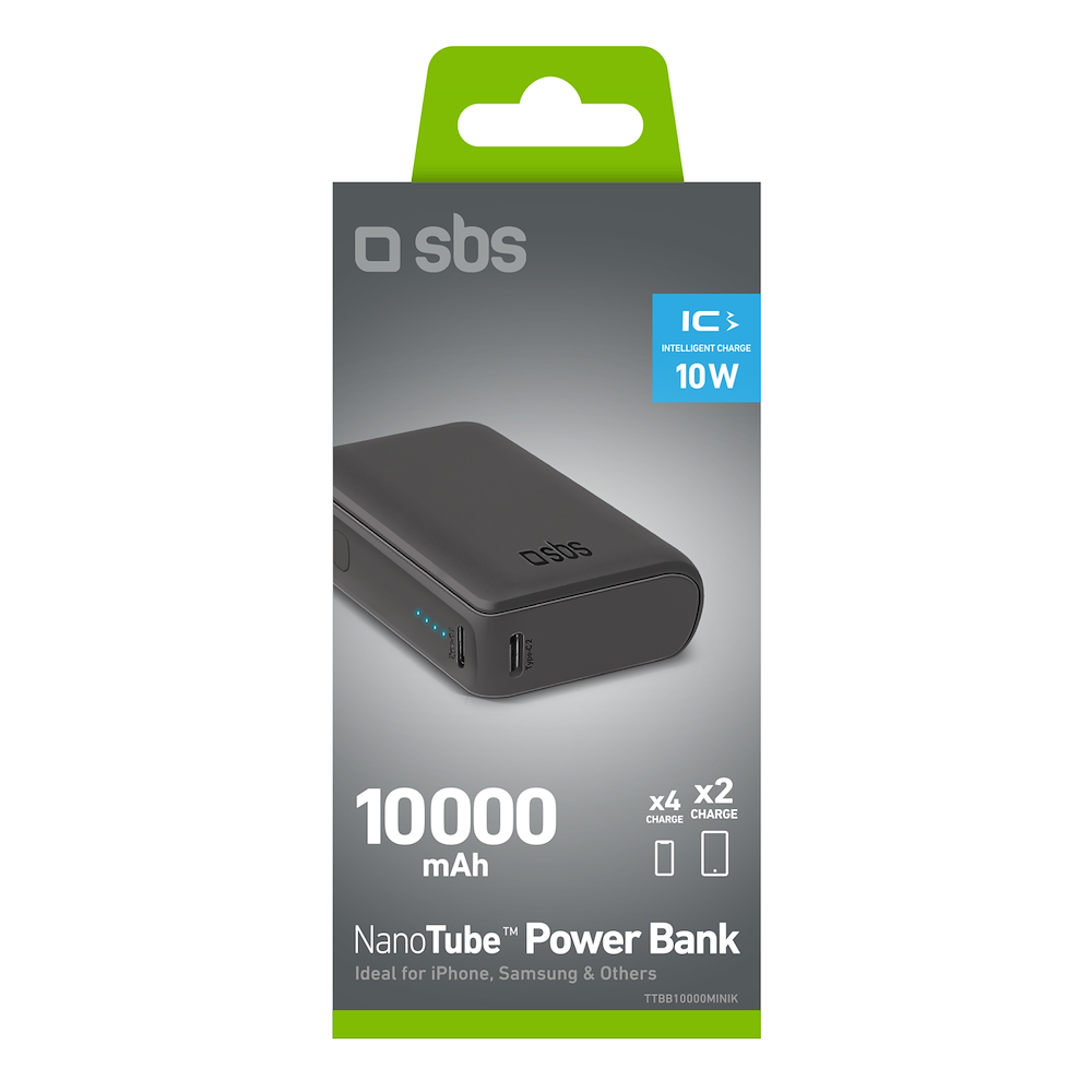 SBS TTBB10000MINIK - Power Bank 10000mAh mit 3 USB-Anschlüssen