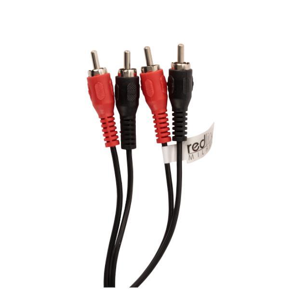 REDLINE RDL2122 - Audio RCA Kabel 2x2 1,5 Meter Schwarz