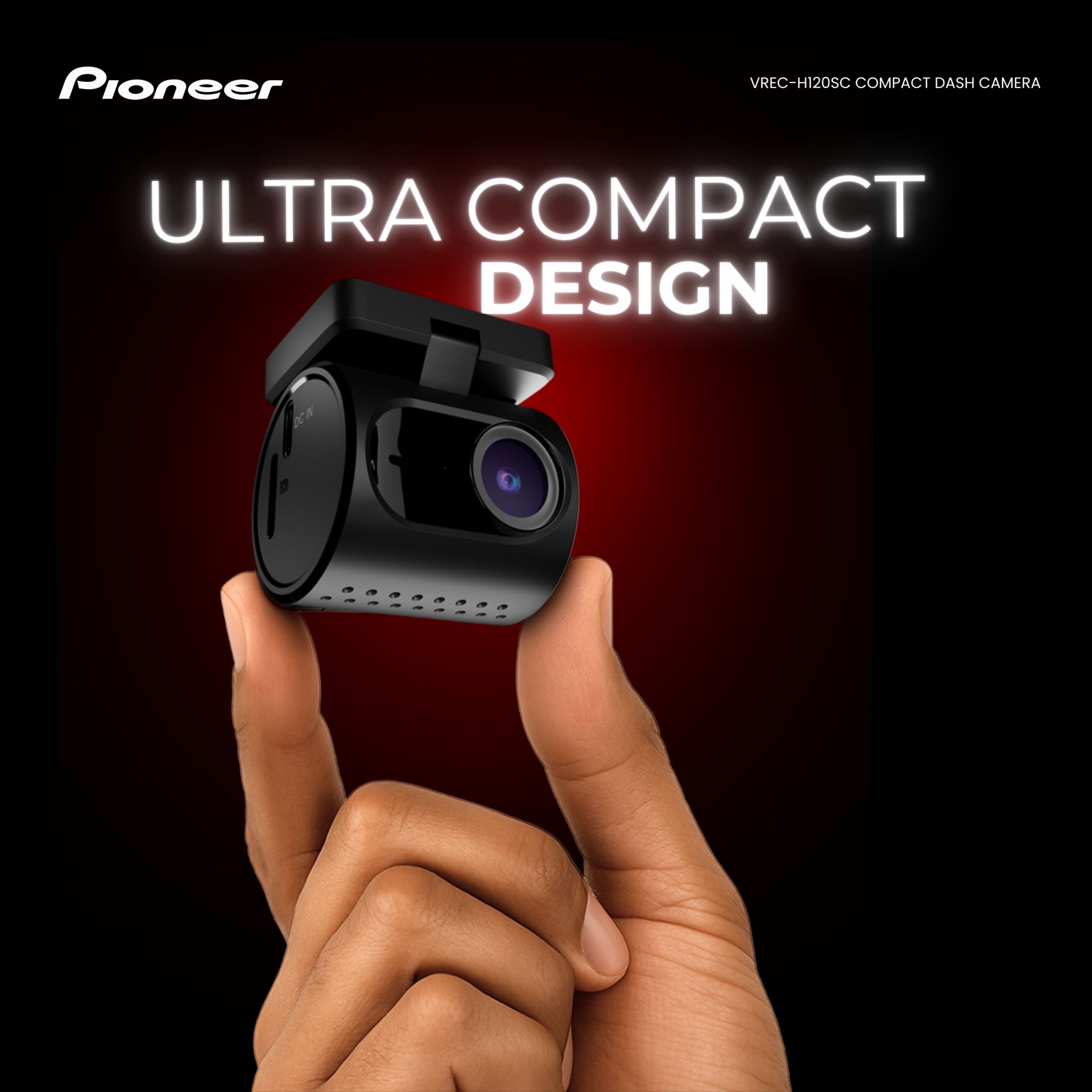 Pioneer VREC-H120SC - Kompakte 1.5K Dashcam 120°