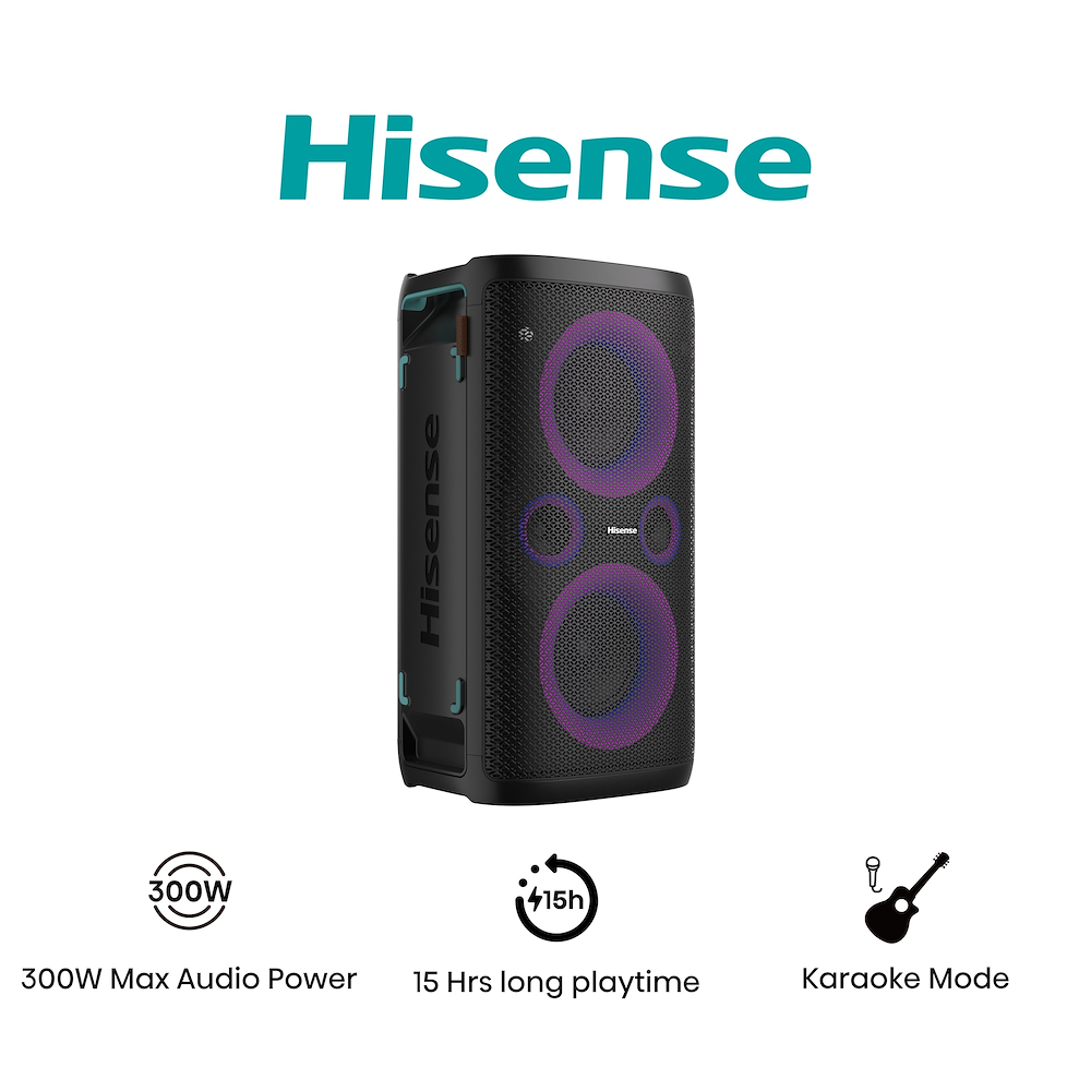 HISENSE PARTY STORM - Bluetooth Lautsprecher 300W