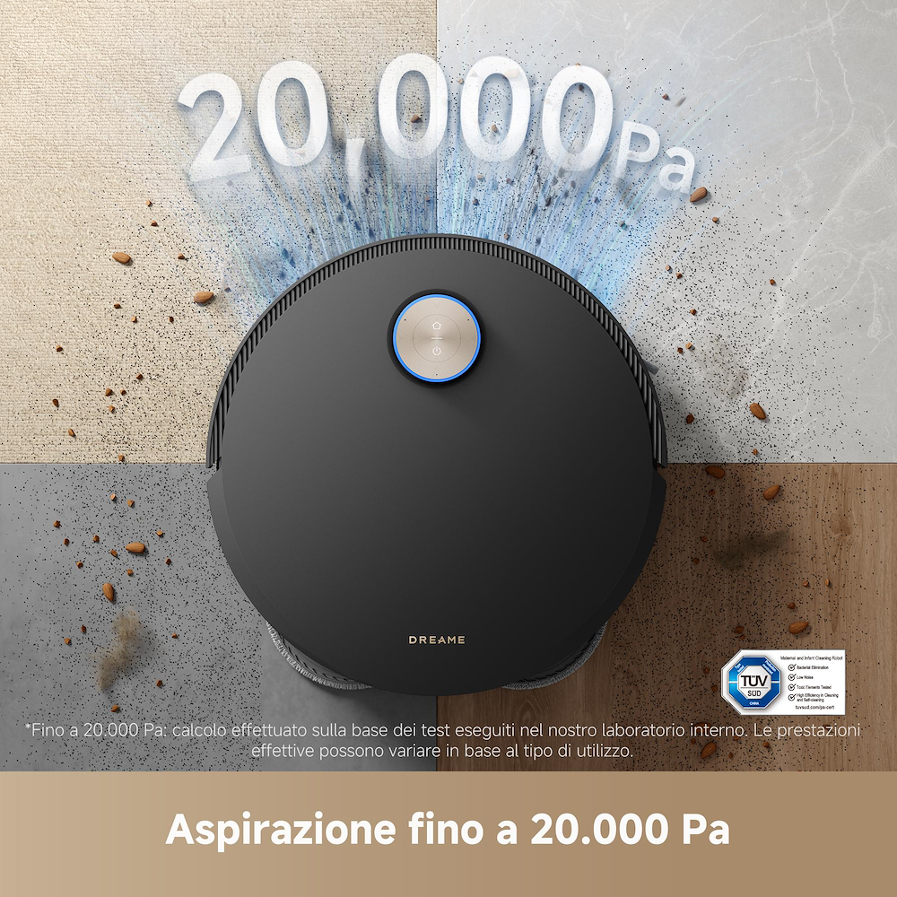 DREAME DREVMX50BK485 - DREVMX50BK485 0721399 ROBOT LAVA/ASPIR.4.5/0.4LT C/BASE SVUOT+EXTRA MOPS