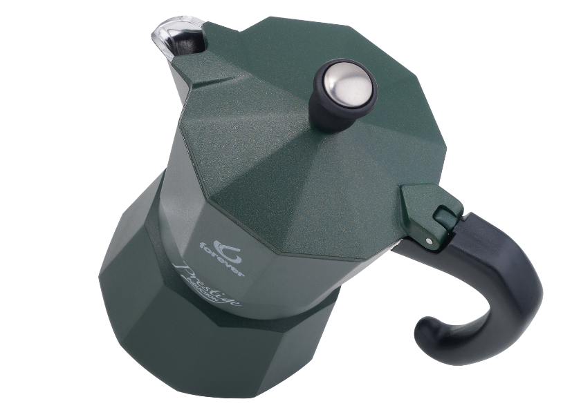 FOREVER MISS MOKA PRESTIGE ALU-INDU. GRÜN MATT 3 TASSEN