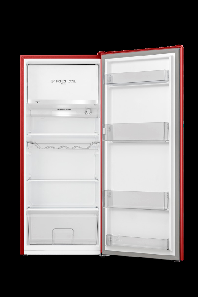 HISENSE RR220D4ERE - Einzel Tür Kühlschrank Rot 150L