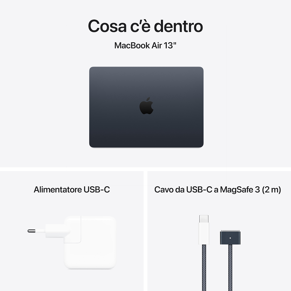 APPLE MW123TA - MacBook Air 13'' M4 16GB 256GB Midnight