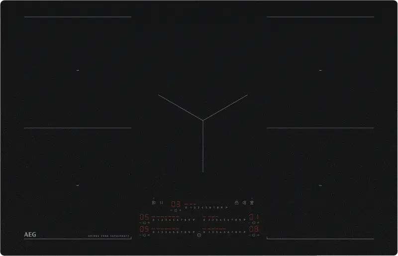 AEG-ELECTROLUX 949598376 - AEG TK85IM0BSZ 81 cm Autarkes Induktionskochfeld mit SaphirMatt-Oberfläche