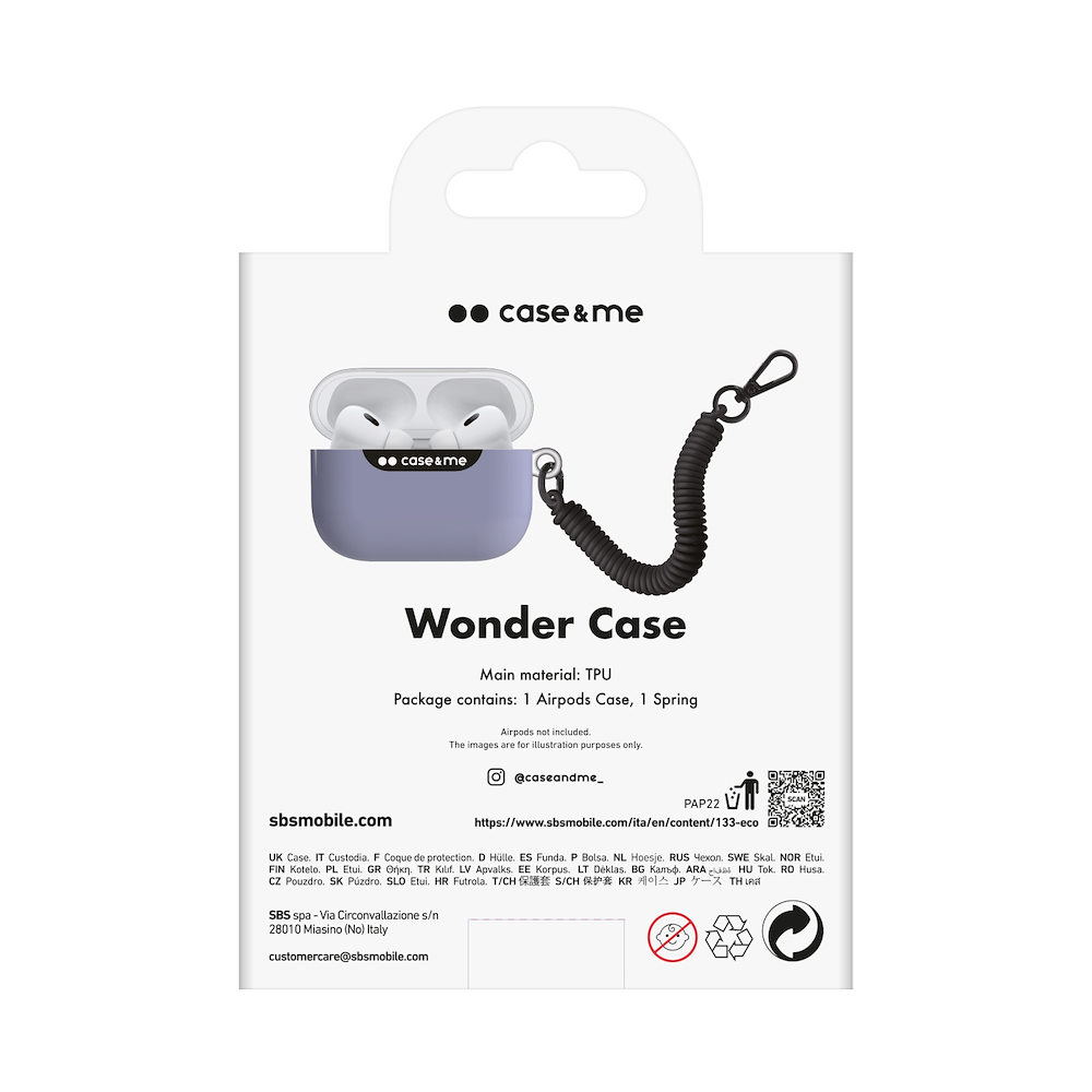 CASE&ME CMAPPRO2CASEL - Hülle für AirPods Pro2 Lavendel