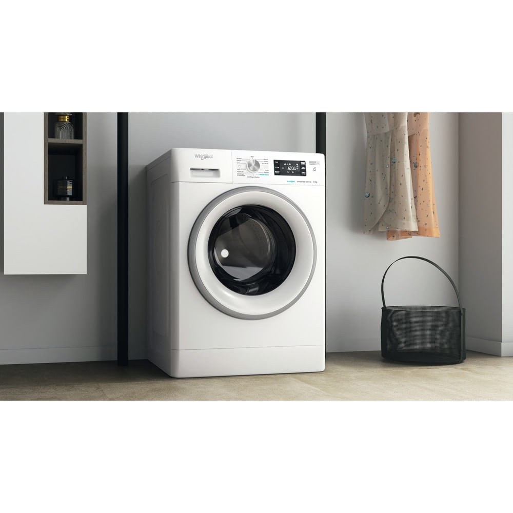 WHIRLPOOL FFB846SVIT - Frontlader Waschmaschine 8Kg mit Inverter Dampffunktion