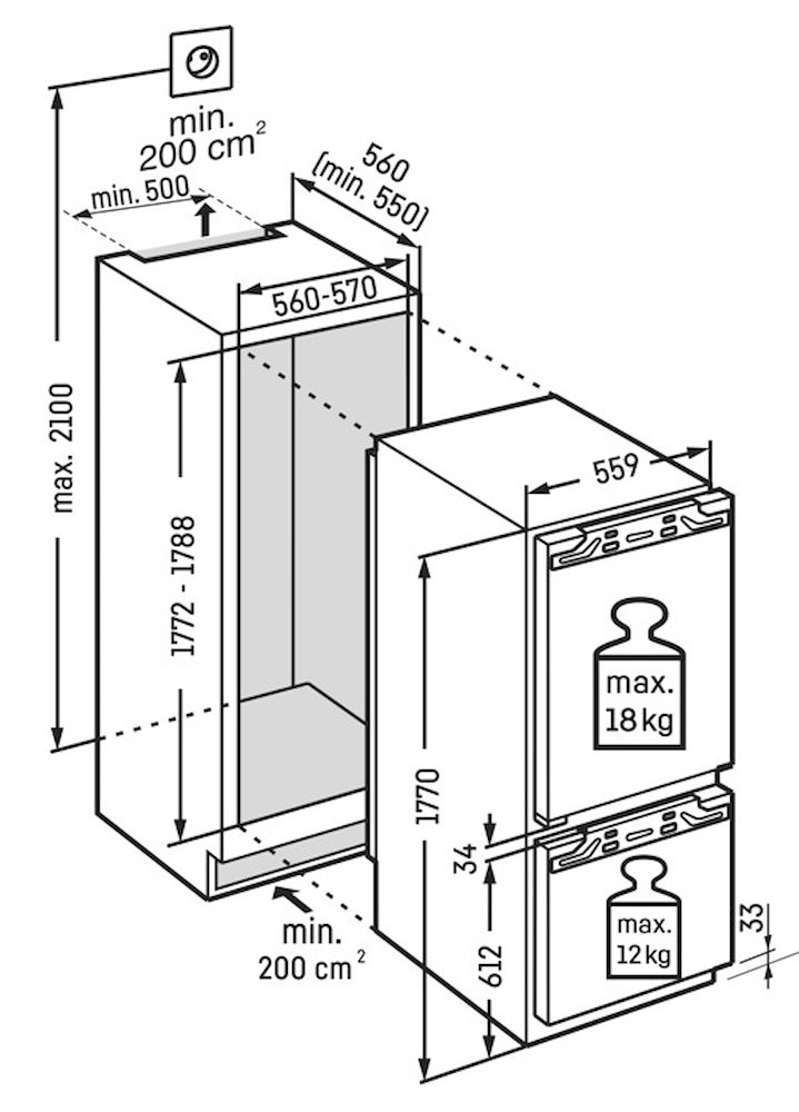 LIEBHERR IRCE5121 - Liebherr IRCE 5121 Plus Einbau-Kühlschrank