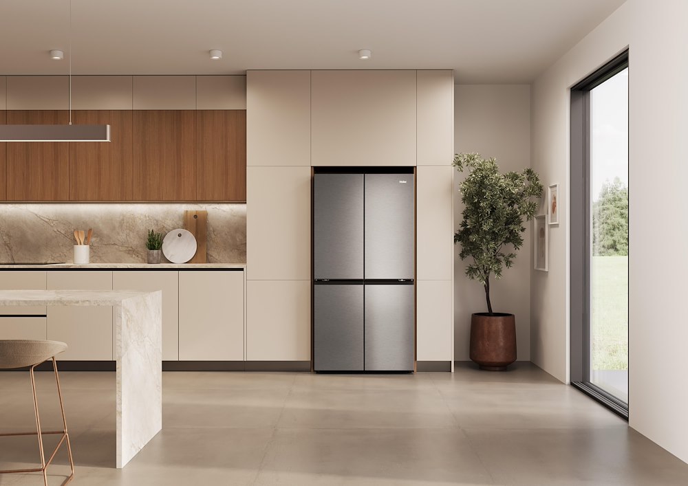 HAIER HCR59F18DNMM - 4-türiger NoFrost Kühlschrank 706L Inox