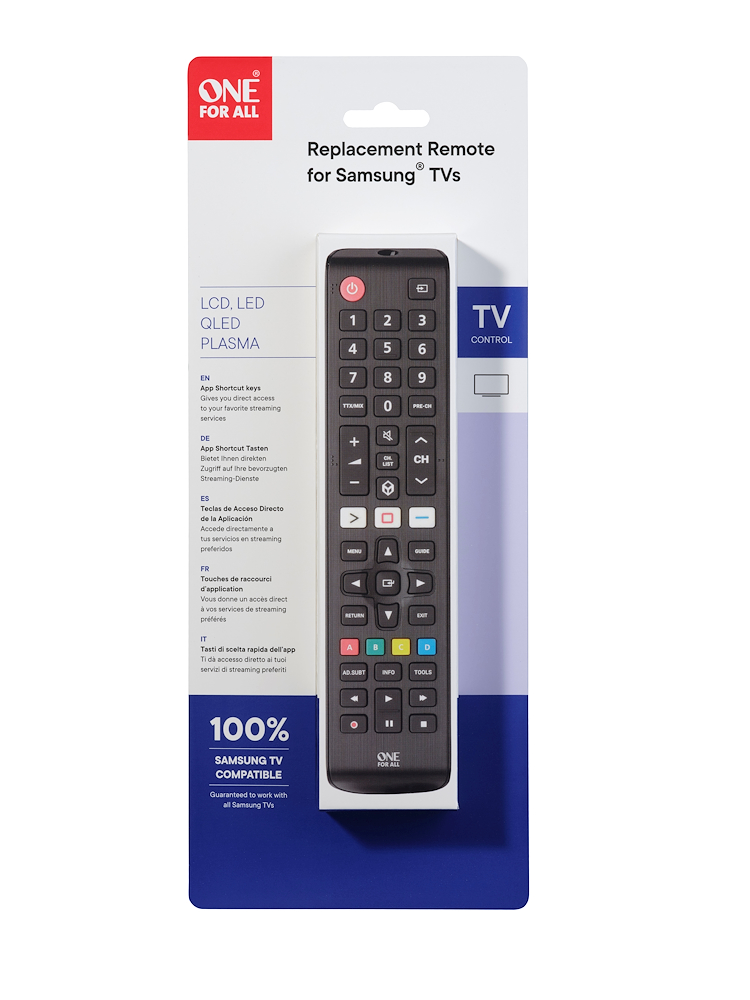 ONE FOR ALL URC4910 - Universelle Fernbedienung für Samsung TV