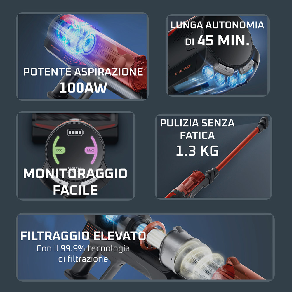 Rowenta RH1872 - X-Force 8.80 Akku-Staubsauger 4-in-1