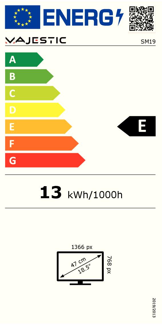 MAJESTIC SM19V1 - 19 Zoll HD Ready LED Fernsehen