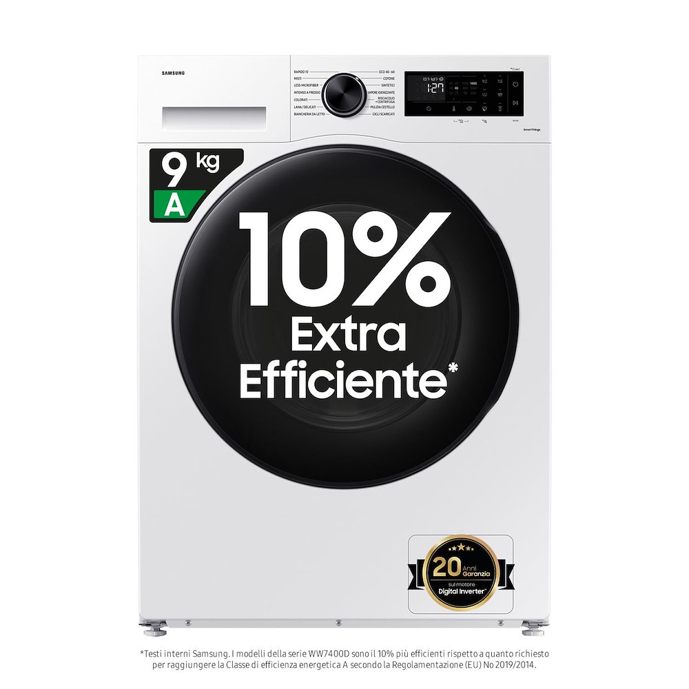 SAMSUNG WW90CGC04DAEET - Waschmaschine 9 Kg Wlan Dampfreinigung