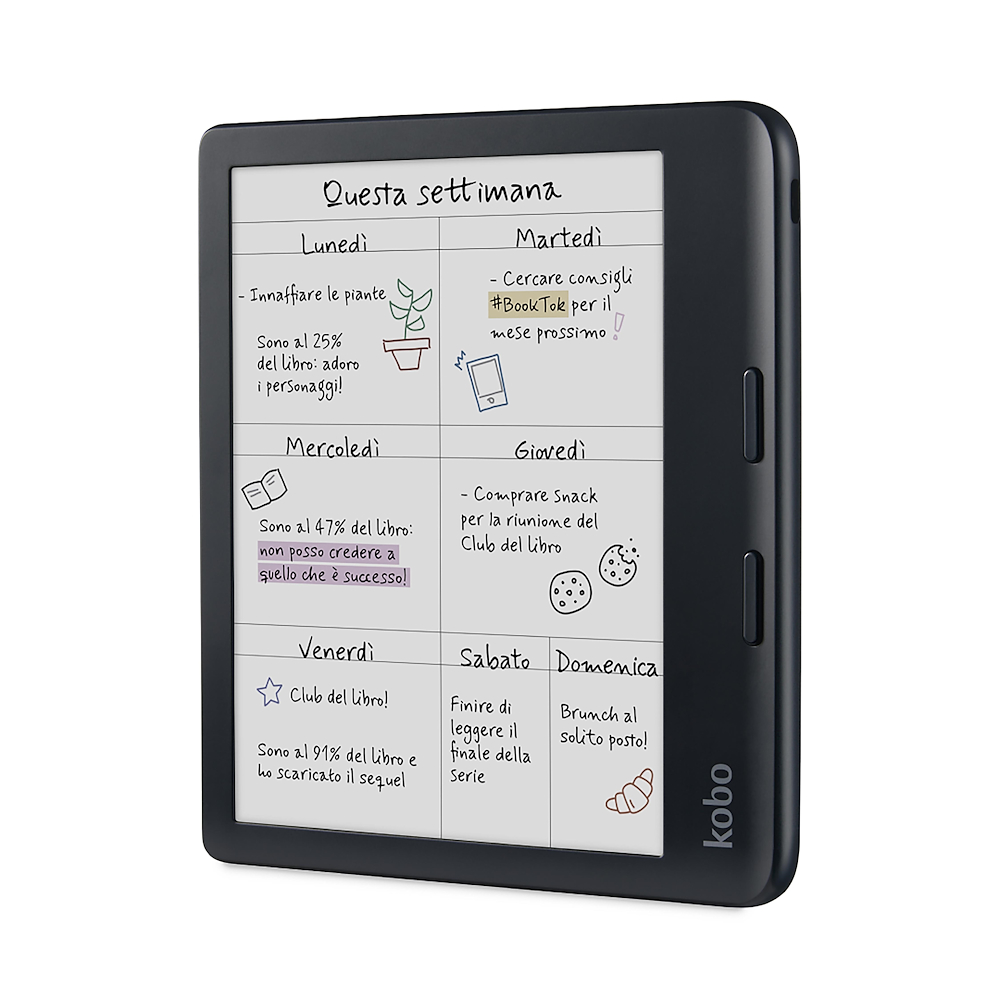 KOBO N428KUBKKBU - Kobo Libra Color E-Book-Reader mit Stylus