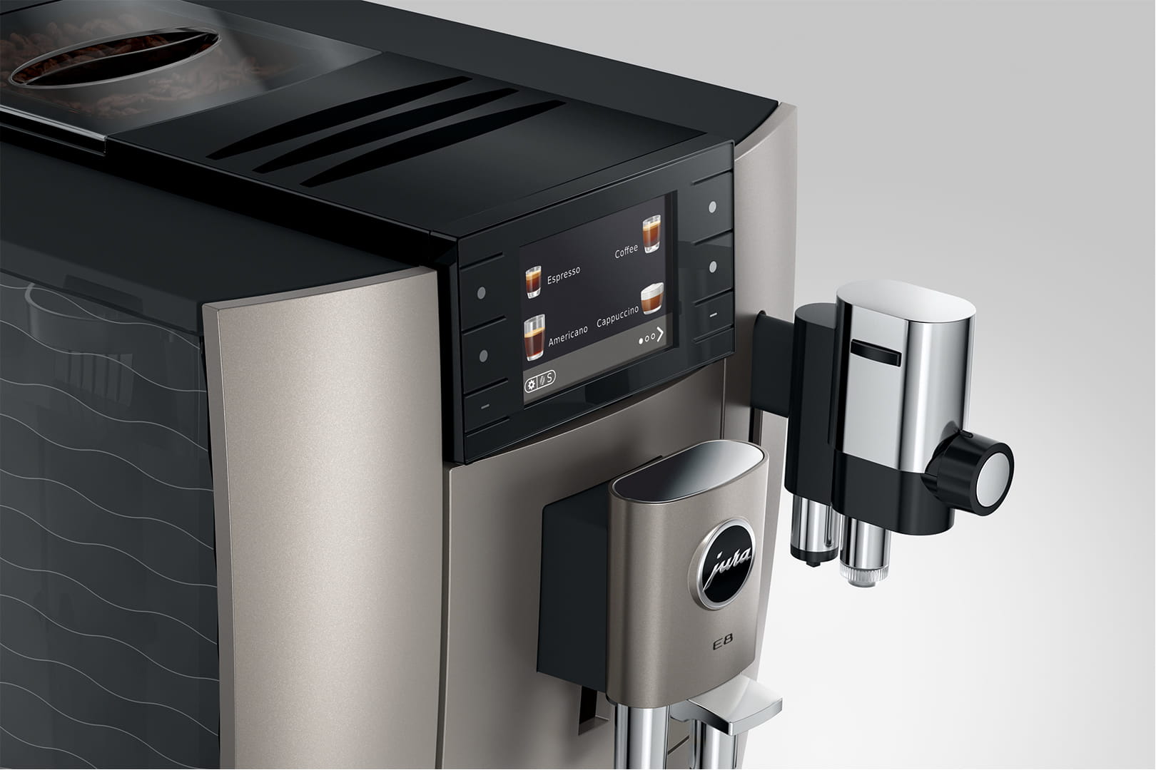 JURA E8MIDNIGHTSILVER - Kaffeevollautomat Midnight Silver