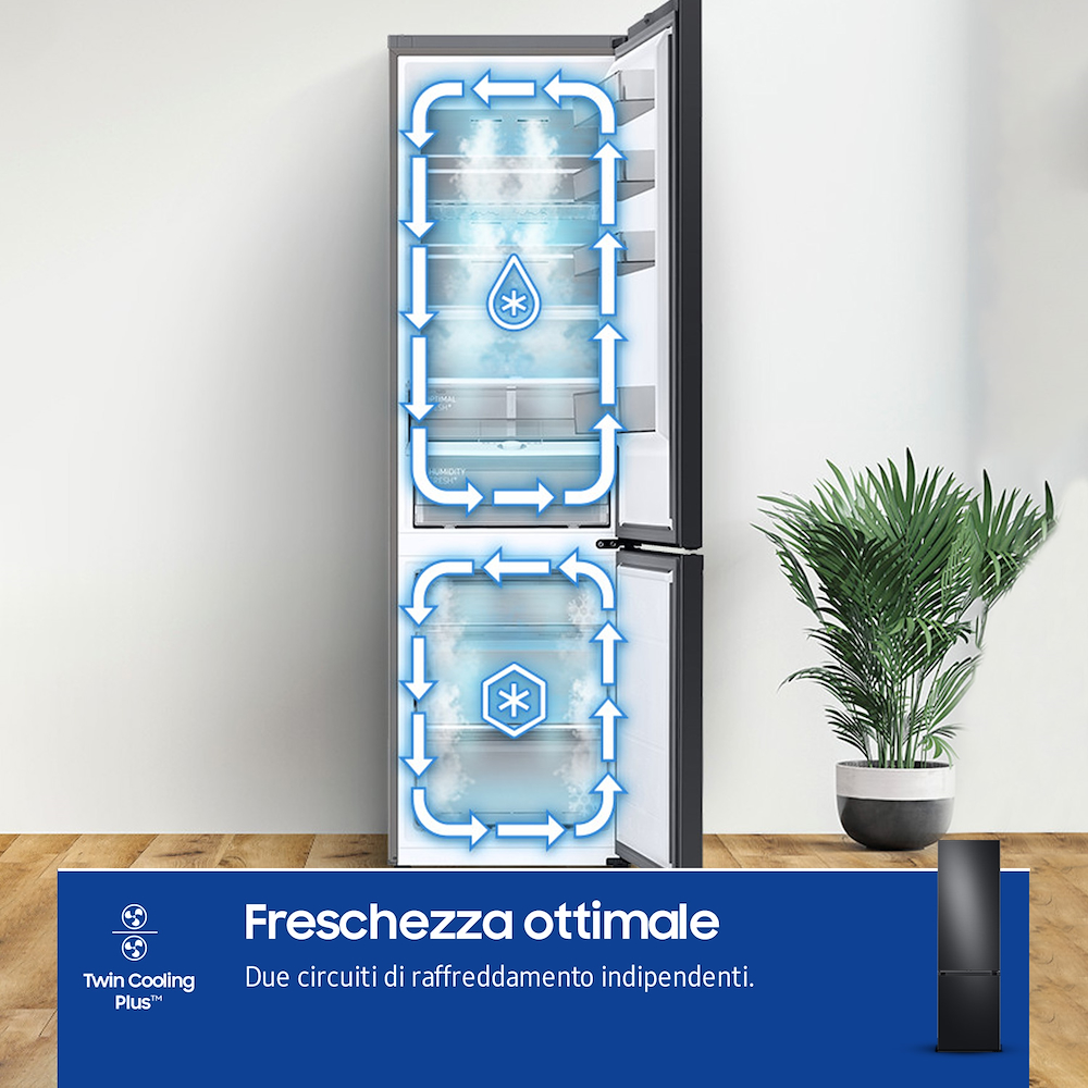 SAMSUNG RB38C7B6AB1 - Kombikühlschrank Klasse A Bespoke