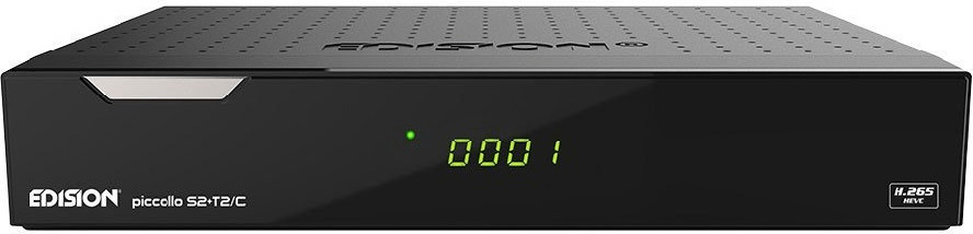 EDISON PICCOLLINOS2/T2 - EDISION PICCOLLINO S2+T2/C – Full-HD Combo-Receiver mit DVB-S2, DVB-T2/C Tuner und H.265/HEVC-Unterstützung