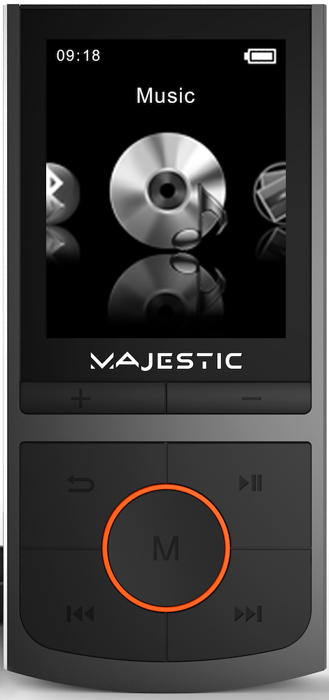 MAJESTIC BT8057RBKRD - Majestic 8GB Bluetooth Multimedia-Player