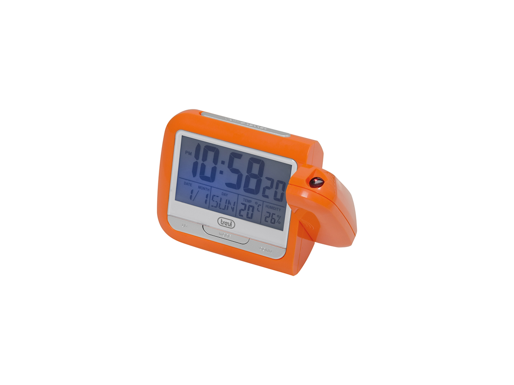 TREVI 0302700 - Tischwecker mit Projektor und Thermometer