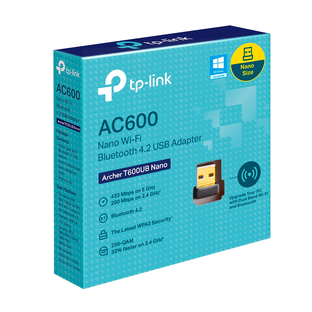 TP-LINK ARCHERT600UBNANO - Nano USB Wi-Fi Adapter AC600