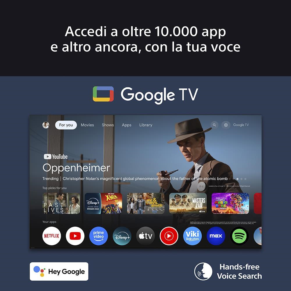 SONY K55XR8M25BP - K55XR8M25BP 0721309 TV QD-OLED 55"UHD 4K DVBT2/S2 SMART GOOGLE TV