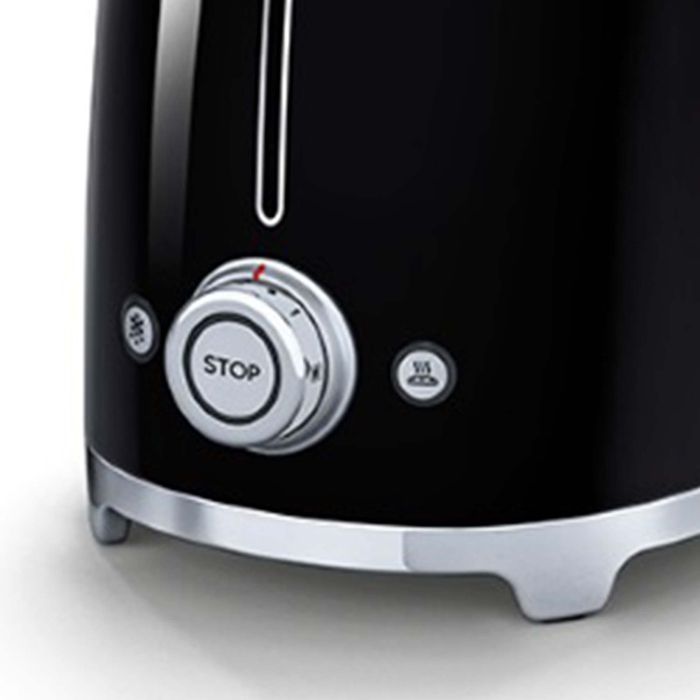SMEG TSF01BLEU - Tostgerät 50er Jahre Stil in glänzend Schwarz
