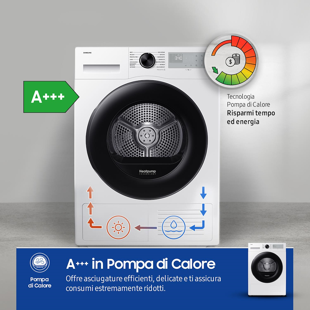 SAMSUNG DV90DG52A0AHET - Samsung Trockner 9 kg Klasse C