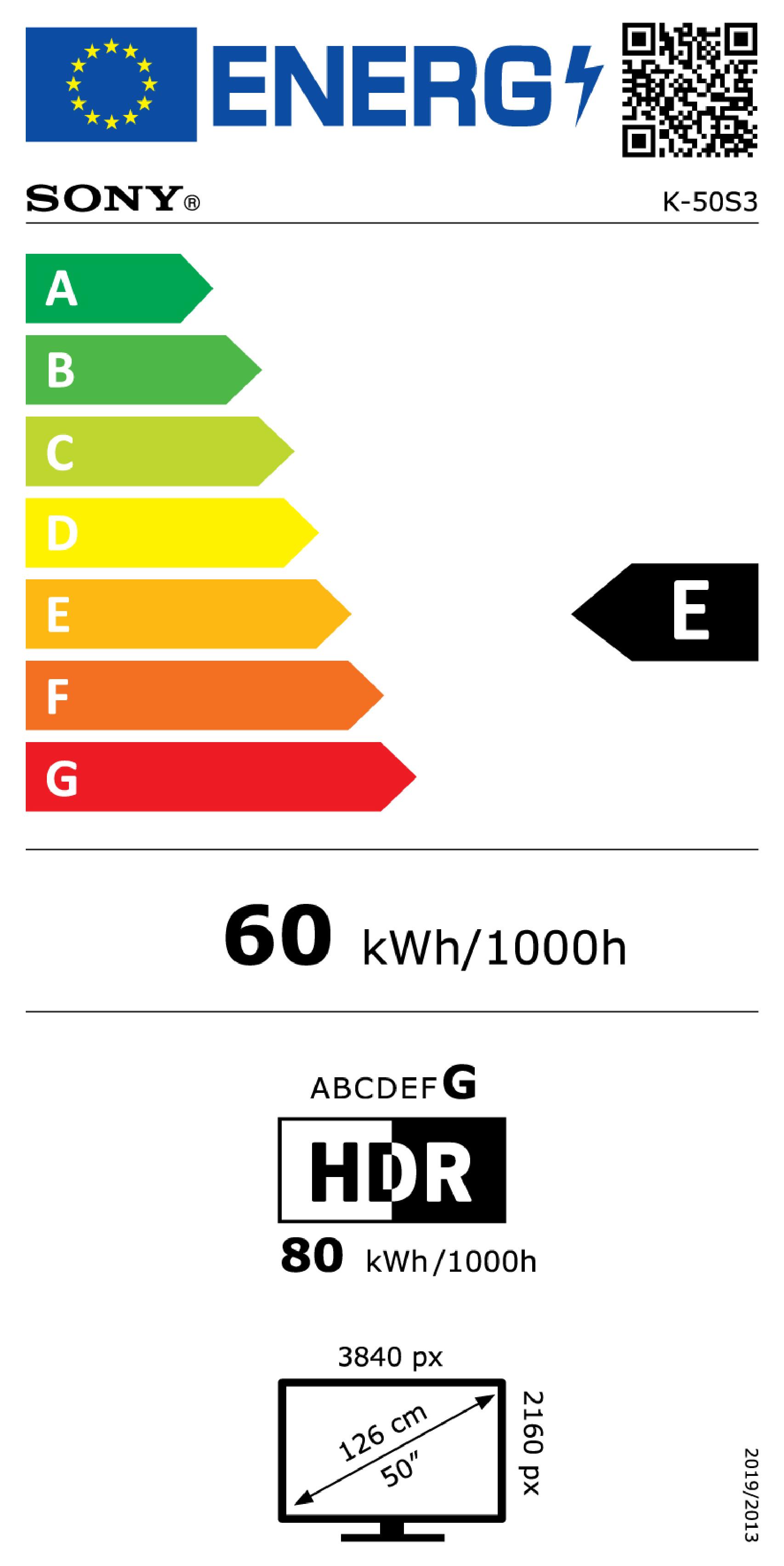 SONY K50S39B - K50S39B 0721301 TV LED 50"UHD 4K DVBT2/S2 SMART GOOGLE TV