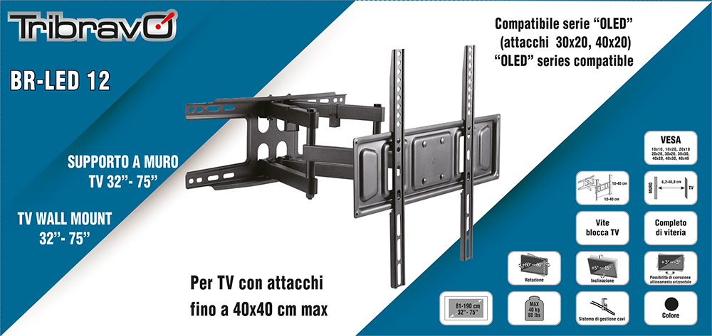 BRAVO 92402639 - TV Halterung für 32" bis 75"