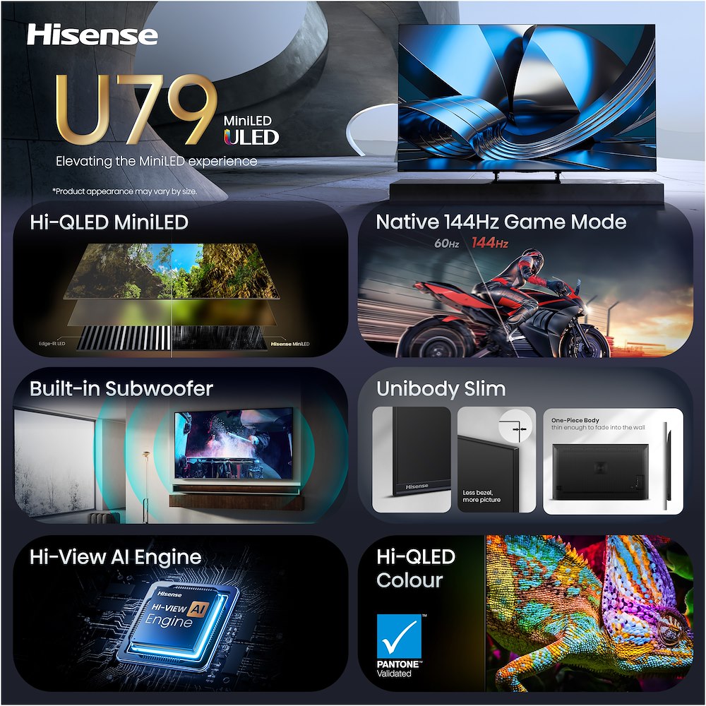 HISENSE 75U79SE - 75" MiniLED 4K Ultra HD Fernseher