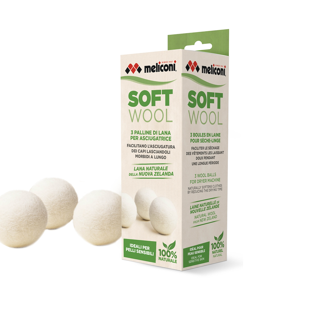 MELICONI 621026 - 3er Set Naturwollkugeln