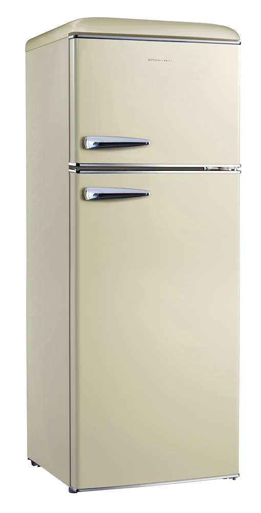 SMARTWAY WGDP215NSCE0 - Doppelter Retro Kühlschrank Creme