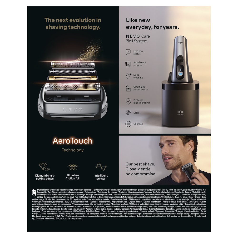BRAUN NEVO11000C - Elektrischer Rasierer Silber