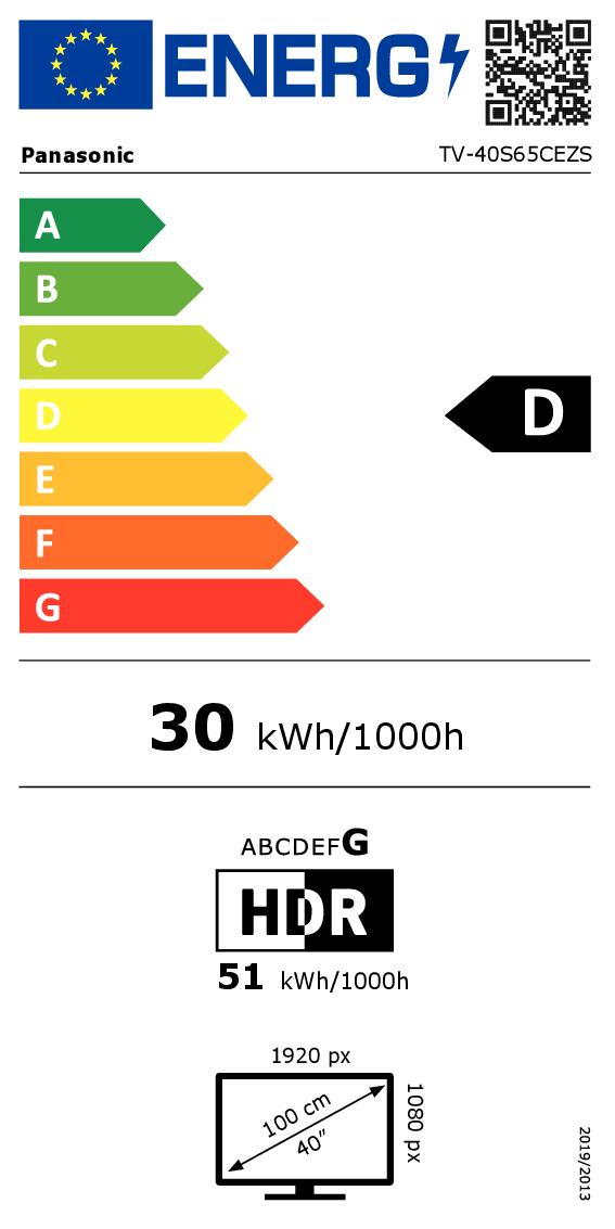 PANASONIC TV-40S65CEZS - Vivid QLED+ 40" FHD