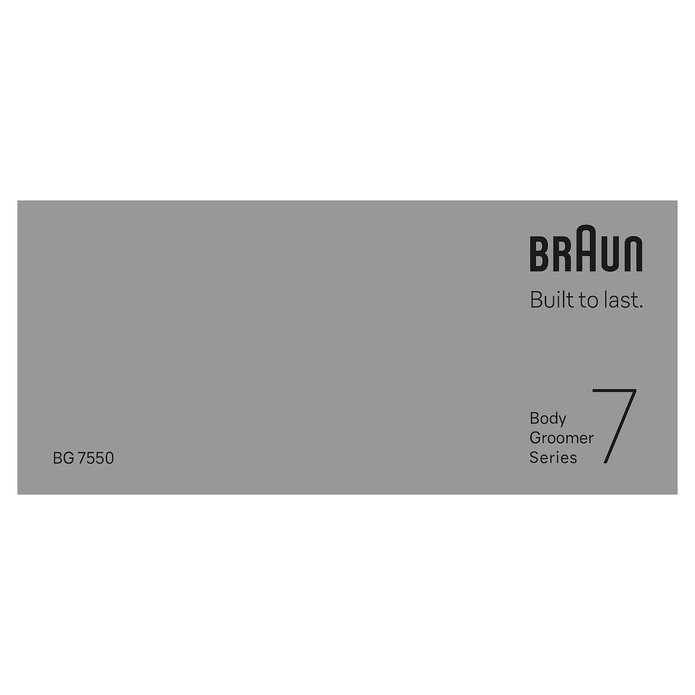 BRAUN BG7550 - Braun Herrenrasierer Serie 7 BG7550 mit Zubehör