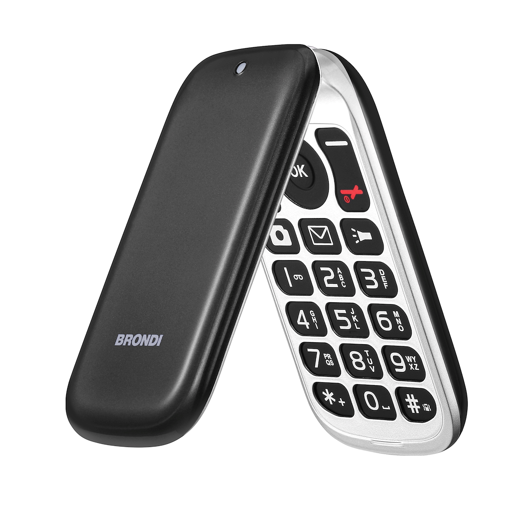 BRONDI STONEPIUNERO - Dualsim Telefon 2.4" Schwarz mit Bluetooth