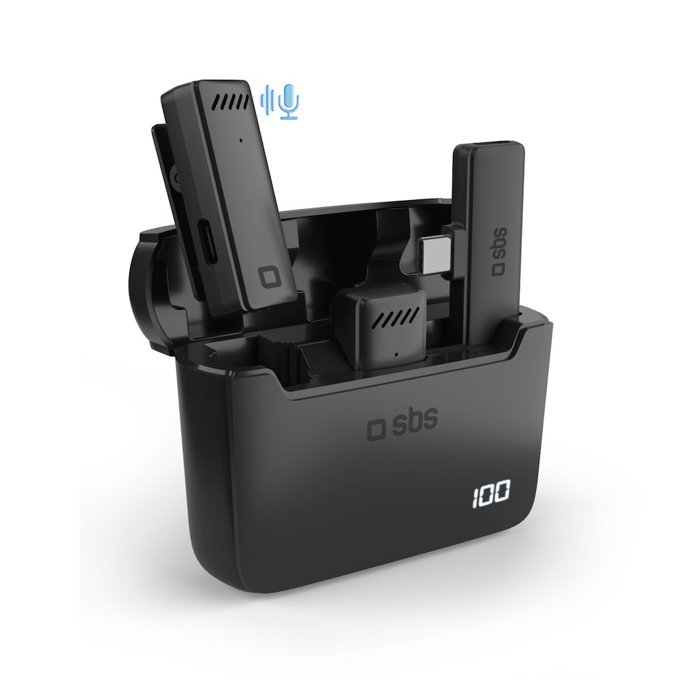 SBS TEKITMICCASEBTK - Drahtloses Mikrofon Kit USB-C