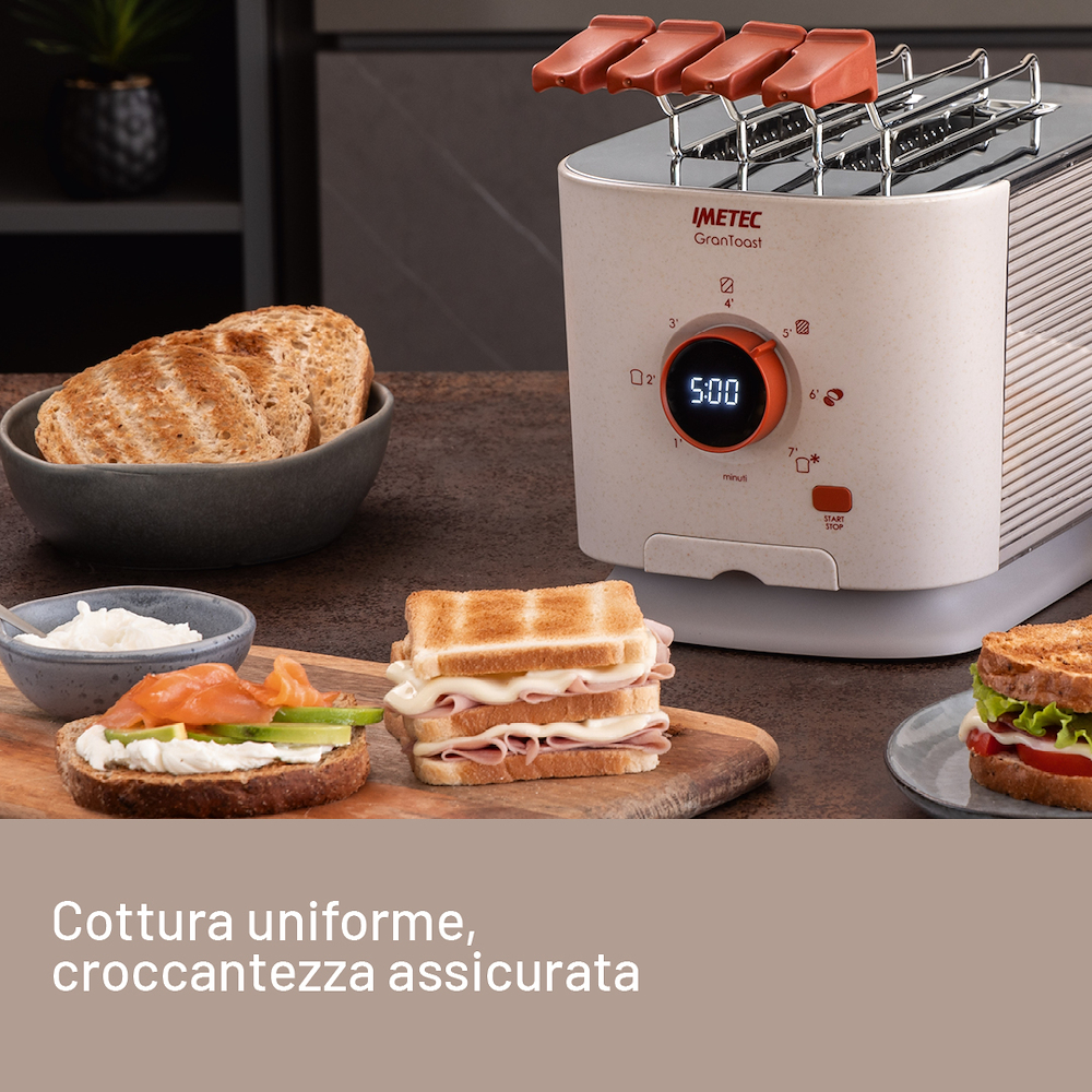 IMETEC 7504 - XL Toaster 600W mit Timer