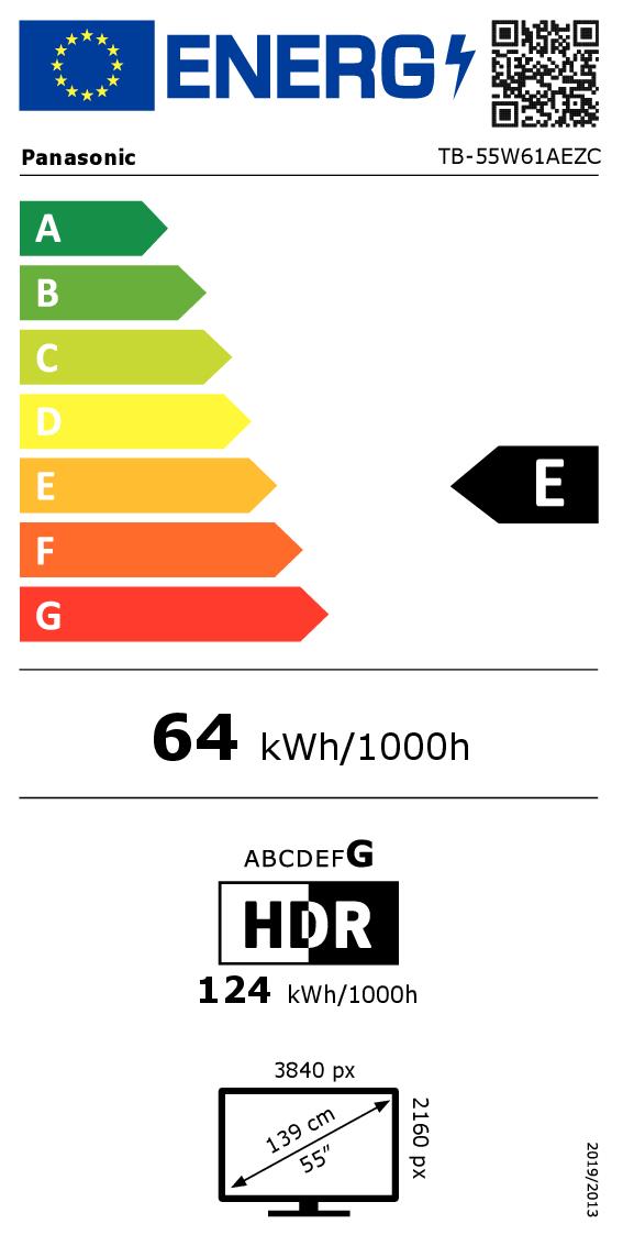 PANASONIC TB-55W61AEZC - 55" 4K Smart LED TV